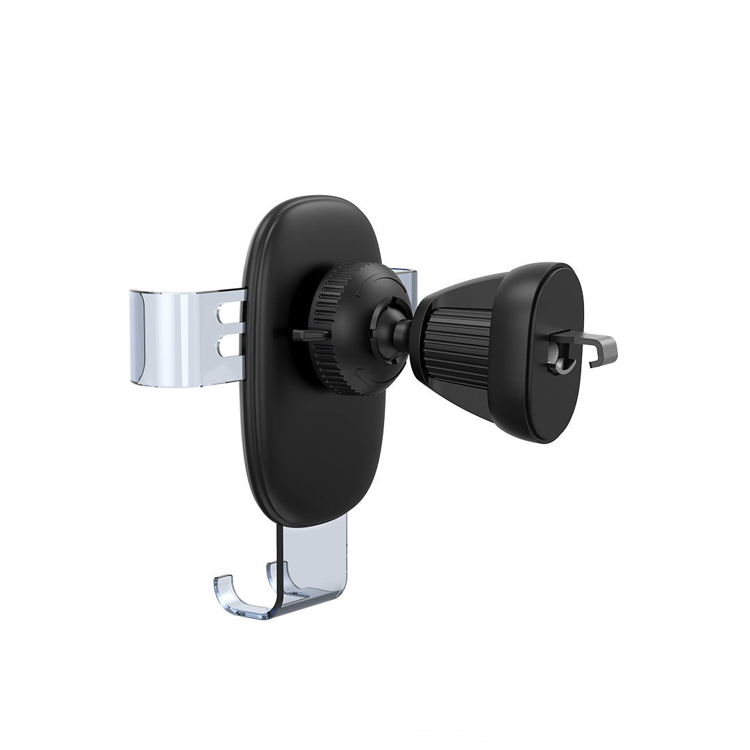 Wiwu CH010 Phone Weight Powered Ventilation Design Car Phone Holder Black