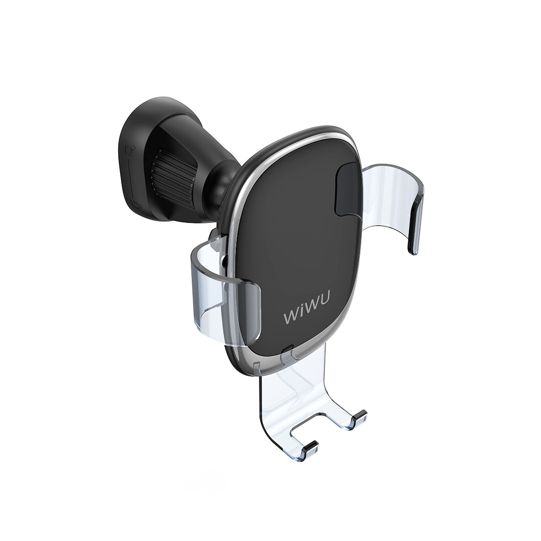 Wiwu CH010 Phone Weight Powered Ventilation Design Car Phone Holder Black