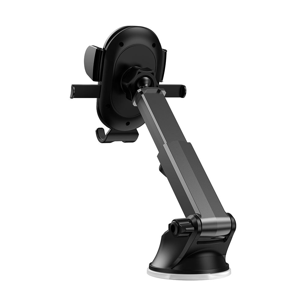 Wiwu CH013 Automatic Mechanism Suction Cup Design Car Phone Holder Black
