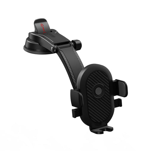 Wiwu CH014 Automatic Mechanism Suction Cup Design Car Phone Holder Black