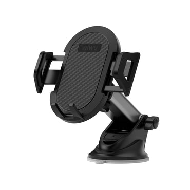 Wiwu CH015 Automatic Mechanism Suction Cup Design Car Phone Holder Black