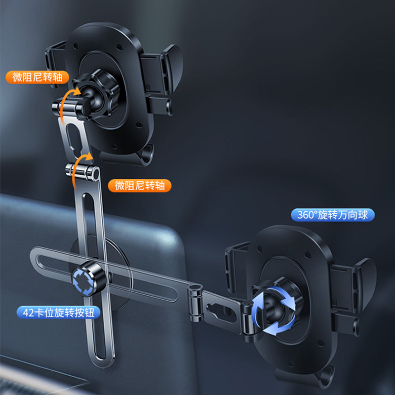 Wiwu CH028 360 Degree Rotating Automatic Mechanism Flat Floor Version Car Phone Holder Black