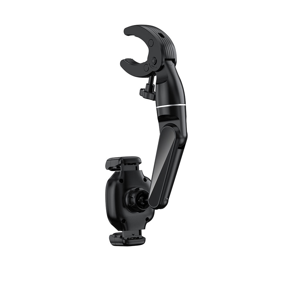 Wiwu CH039 Car Rearview Mirror with 360 Degree Rotating Movable Head Phone Holder Black