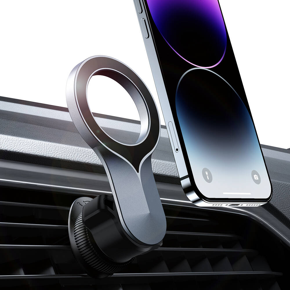 Wiwu CH50 360 Degree Rotating Ventilation Design Magnetic Car Phone Holder Black