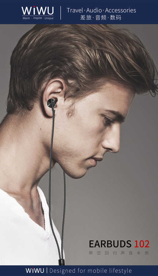 Wiwu Earbuds 102 3.5mm Earphones White