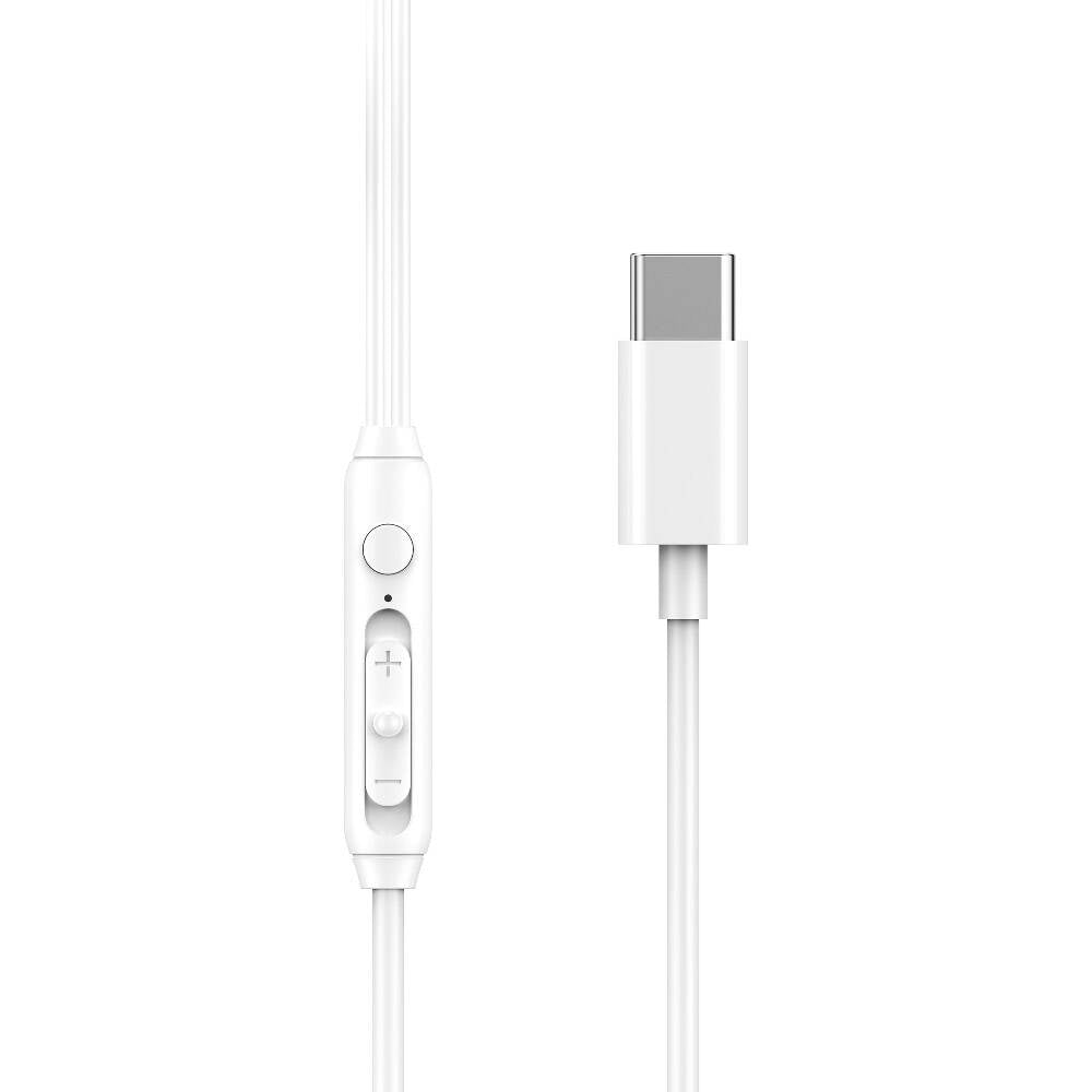 Wiwu EB314 Hi-Fi Sound Quality Type-C Earbud Headphones White
