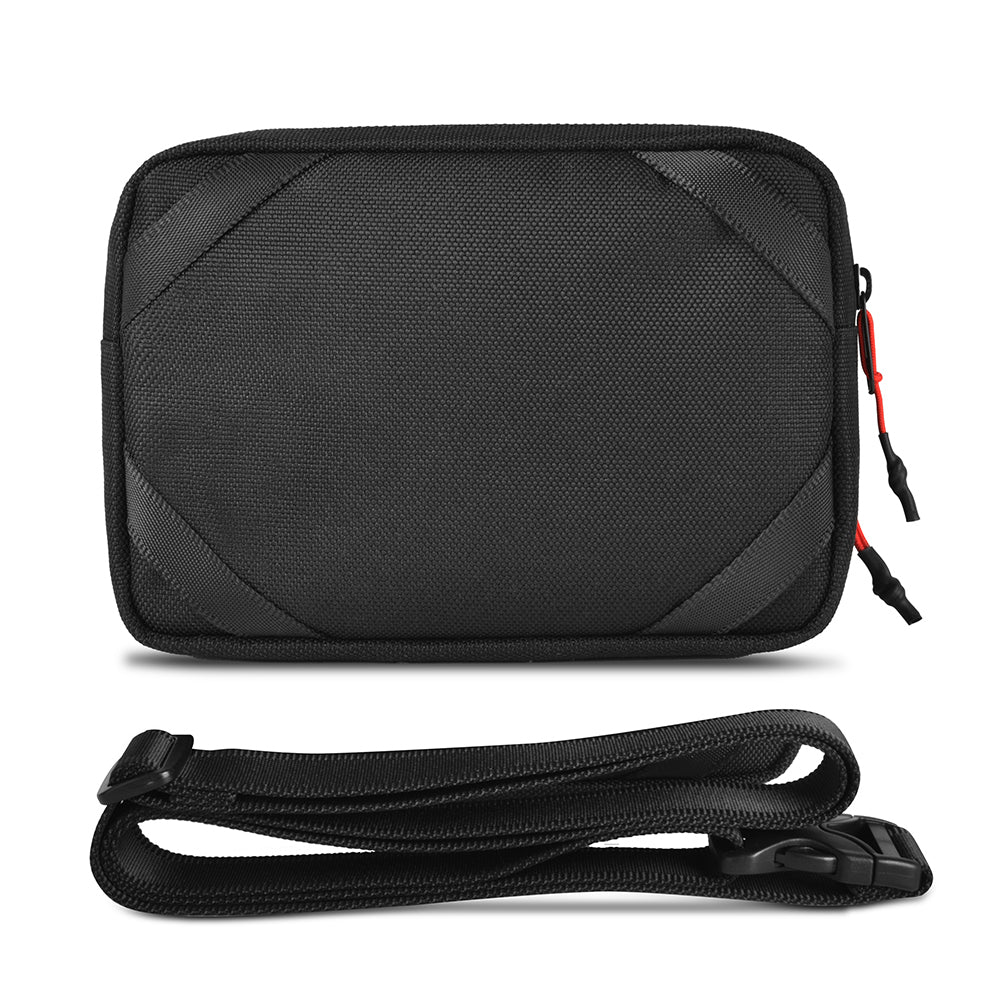 Wiwu Essen Series Water-Resistant 1200D Polyester Fabric Crossbody Bag Black