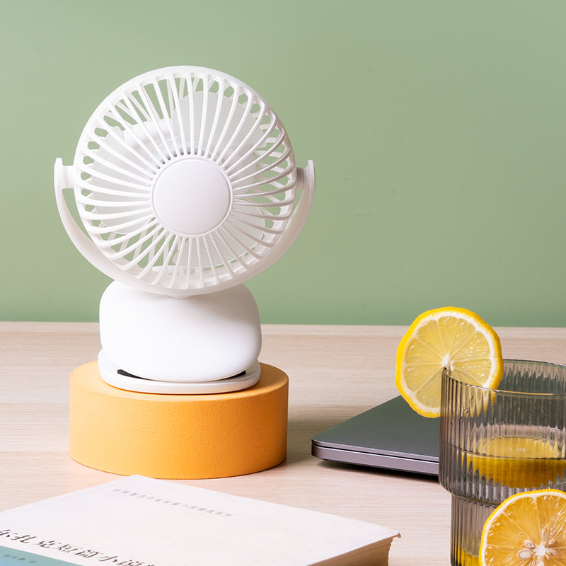 Wiwu FS03 Portable Rechargeable Tabletop Fan with Clamp Apparatus Green