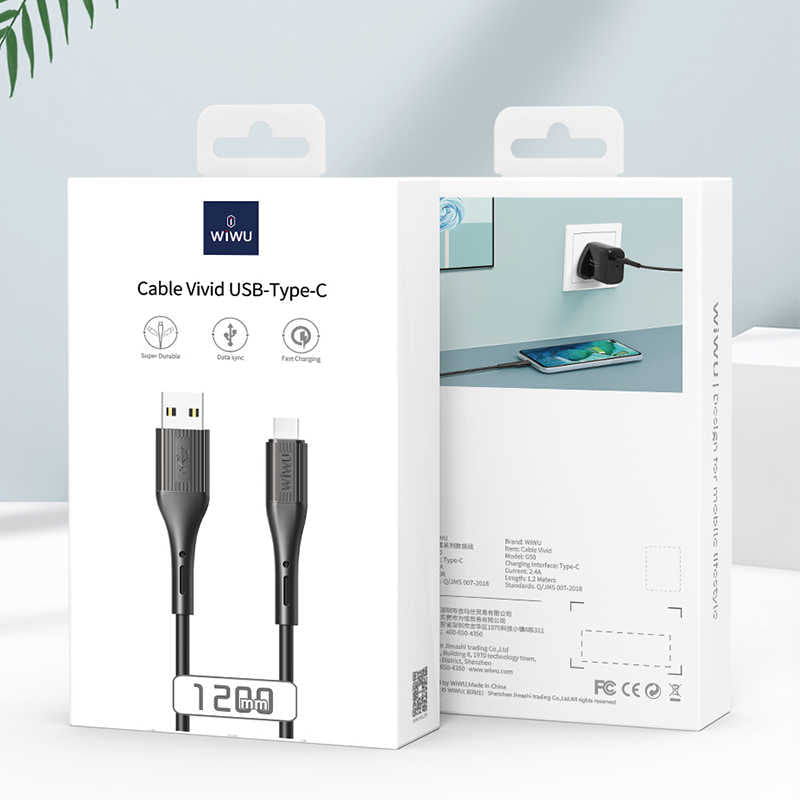 Wiwu G50 Vivid Type-C USB Cable Black