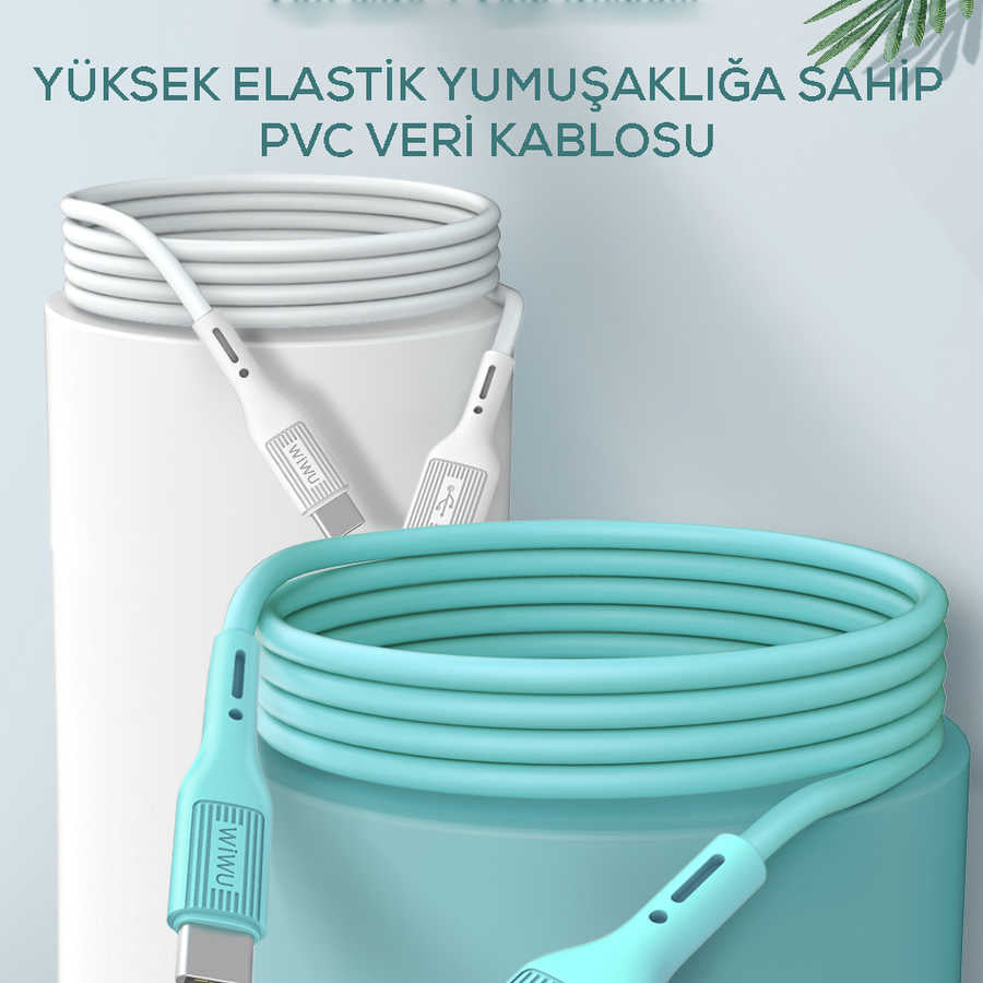 Wiwu G60 Vivid Lightning USB Cable White