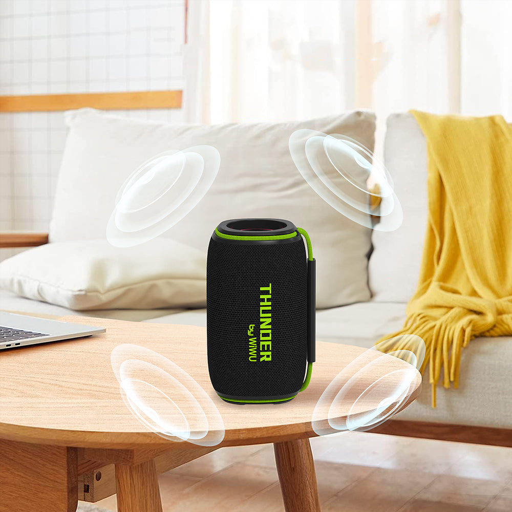 Wiwu H5 Waterproof RGB Light TWS Bluetooth Speaker v5.3 15W Black