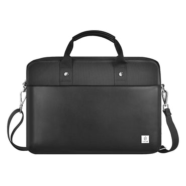 Wiwu Hali Serisi 1680D Su Geçirmez Polyester Kumaş Çapraz Vücut Askılı 14 inç Laptop Çantası Siyah