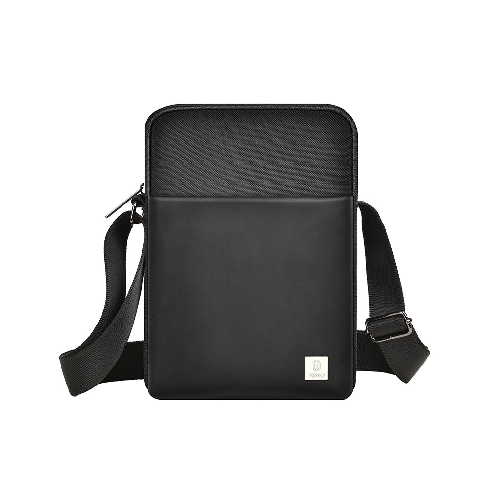 Wiwu Hali Serisi Sling 1680D Su Geçirmez Polyester Kumaş Çapraz Askılı Vücut Çantası Siyah