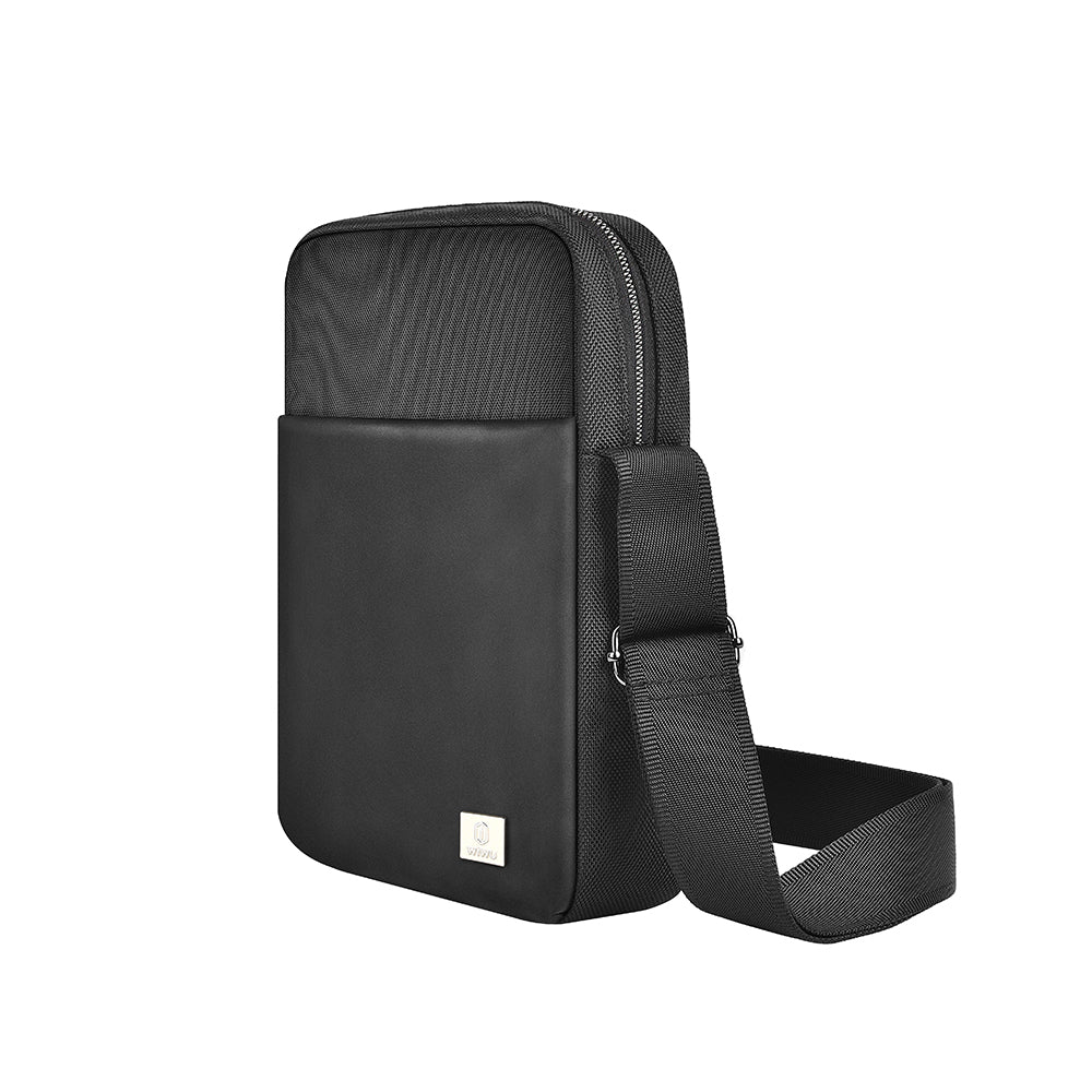 Wiwu Hali Serisi Sling 1680D Su Geçirmez Polyester Kumaş Çapraz Askılı Vücut Çantası Siyah