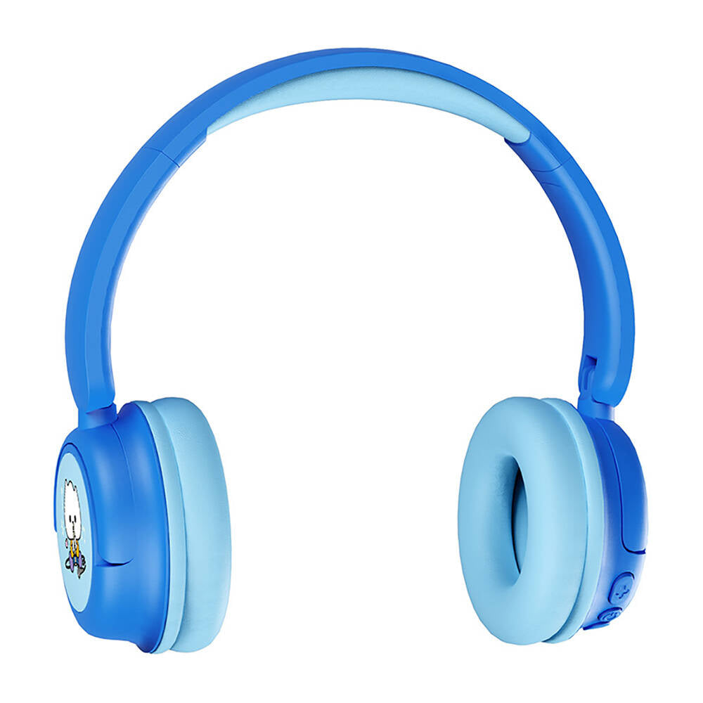 Wiwu KTD-02 Adjustable Over-Ear Wired and Bluetooth 5.3 Kids Headphones Blue