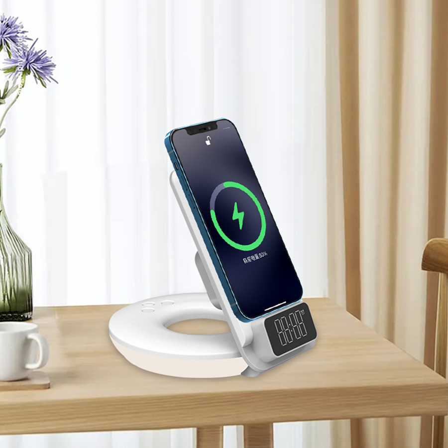 Wiwu M11 4 in 1 Wireless Charging Stand White