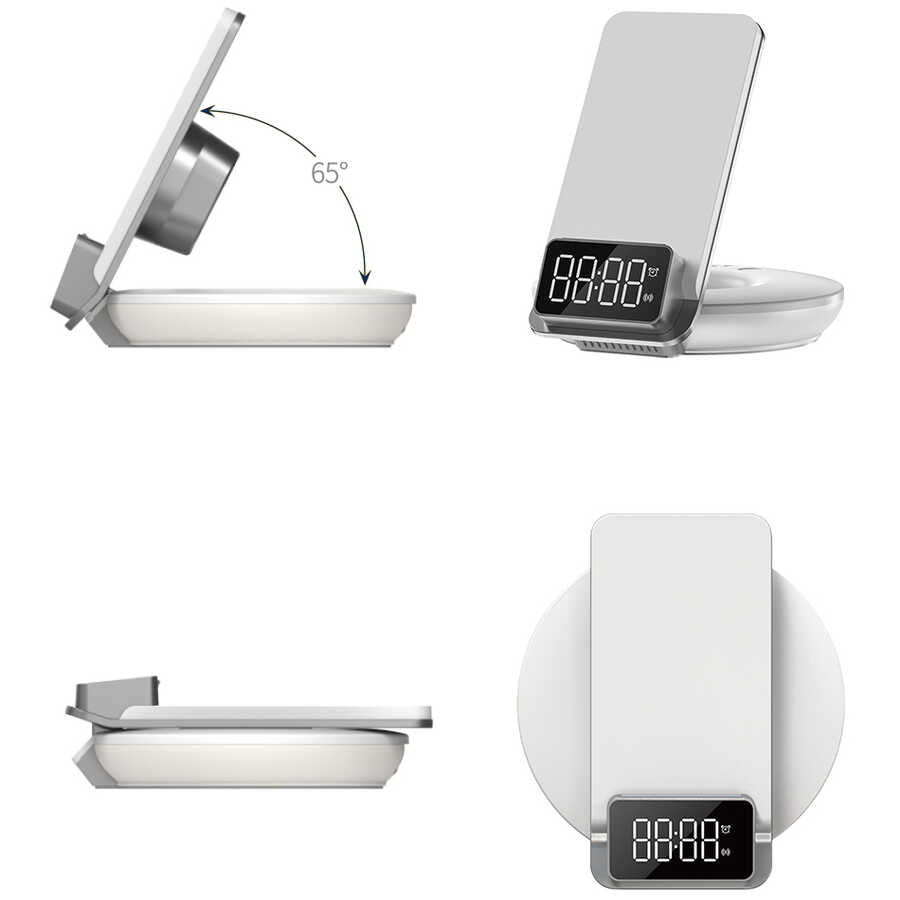 Wiwu M11 4 in 1 Wireless Charging Stand White