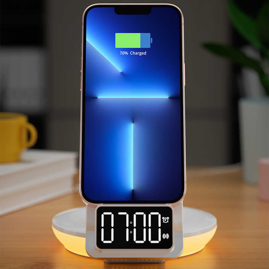 Wiwu M11 4 in 1 Wireless Charging Stand White