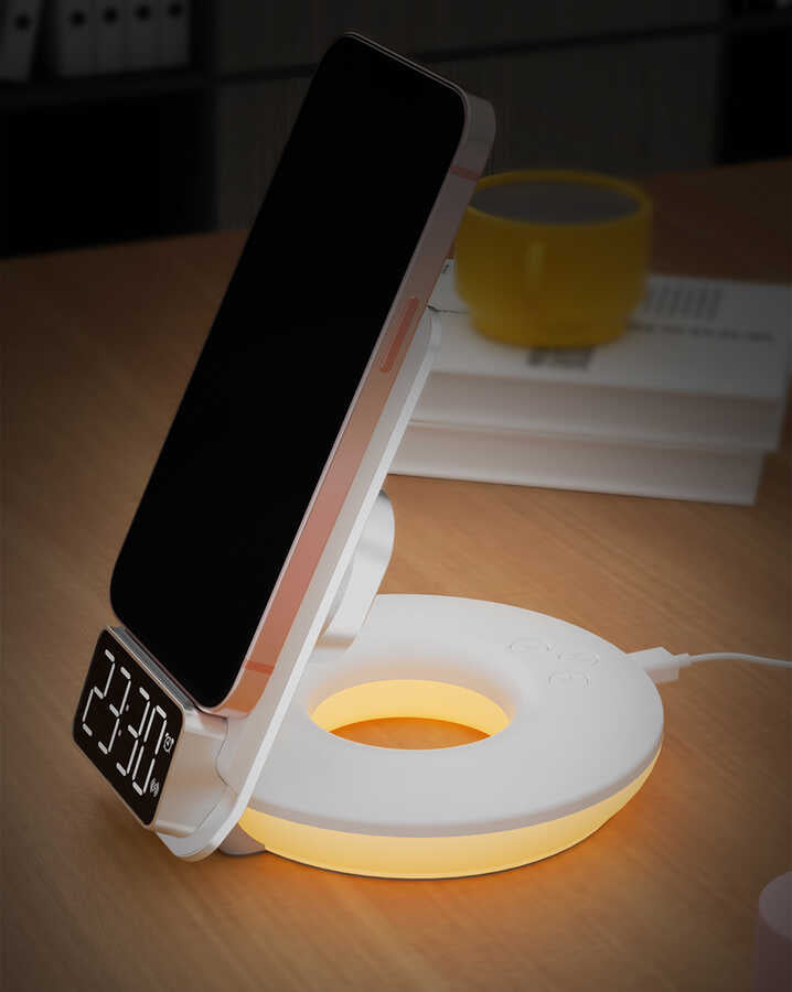 Wiwu M11 4 in 1 Wireless Charging Stand White