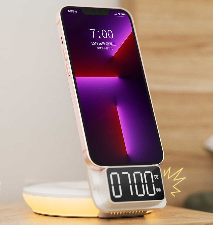 Wiwu M11 4 in 1 Wireless Charging Stand White