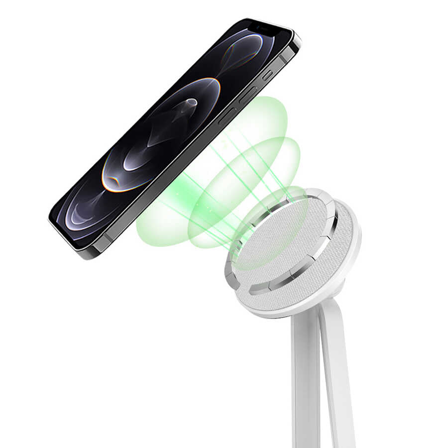 Wiwu M13 2 in 1 Wireless Charging Station with Stand Gray