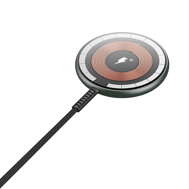Wiwu M14 Intelligent Wireless Magnetic Charging Ultra Thin Transparent 15W Android iOS Support Black
