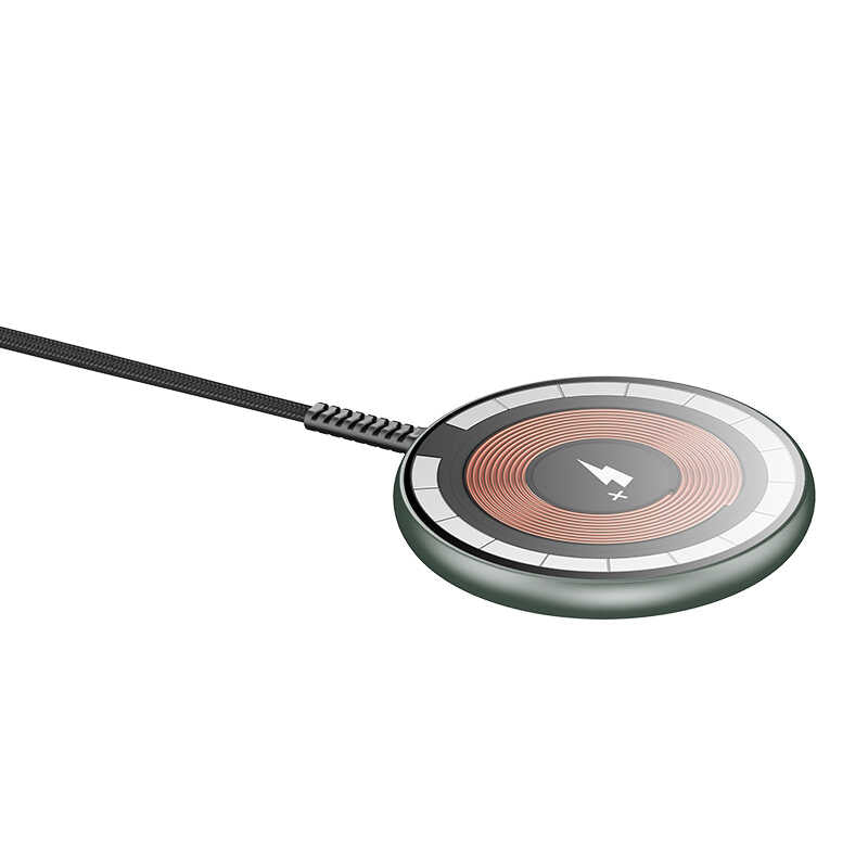 Wiwu M14 Intelligent Wireless Magnetic Charging Ultra Thin Transparent 15W Android iOS Support Black