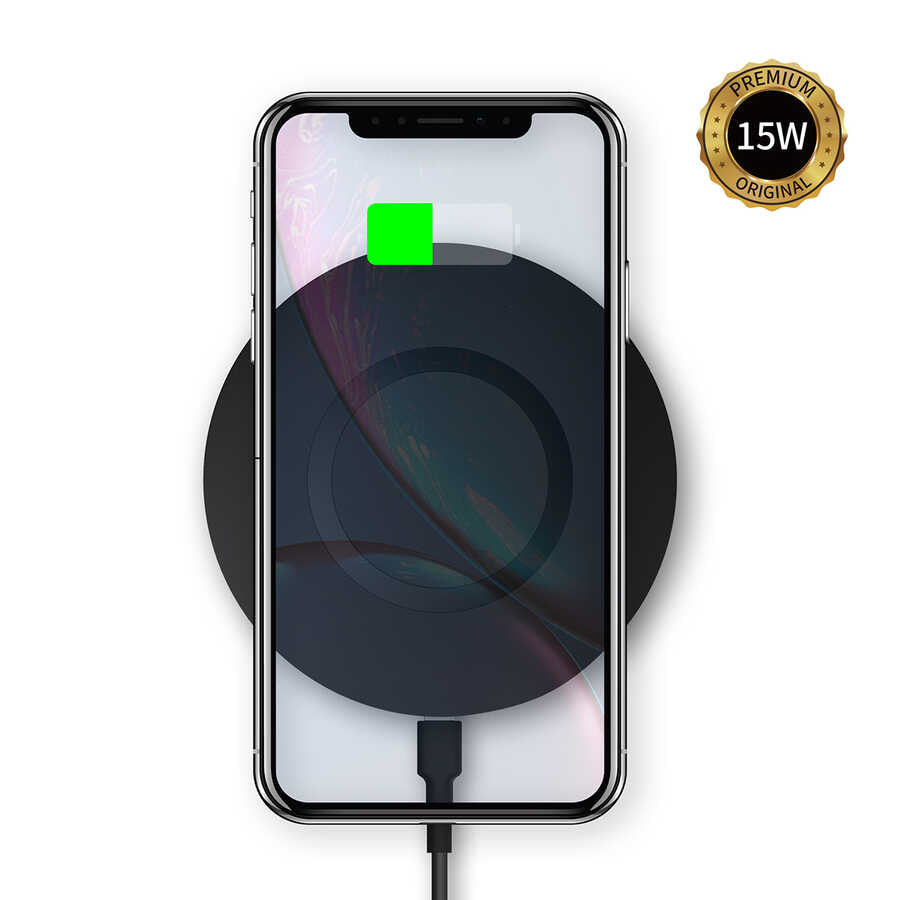 Wiwu M3 Wireless Magnetic Charger 15W iOS Android Supported Black