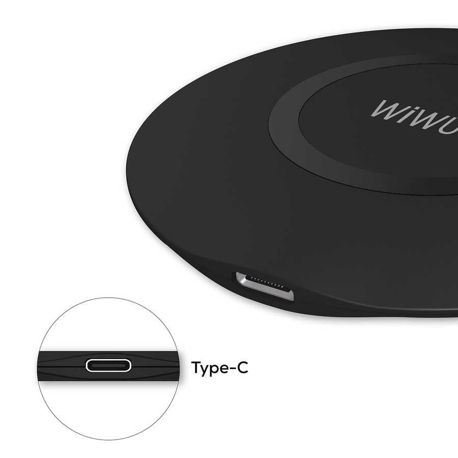 Wiwu M3 Wireless Magnetic Charger 15W iOS Android Supported Black