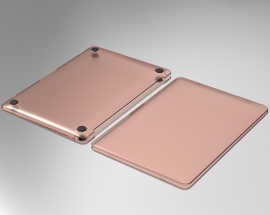 Apple Macbook 13.3' Air (A1932 2018) Wiwu Macbook iShield Cover Pink
