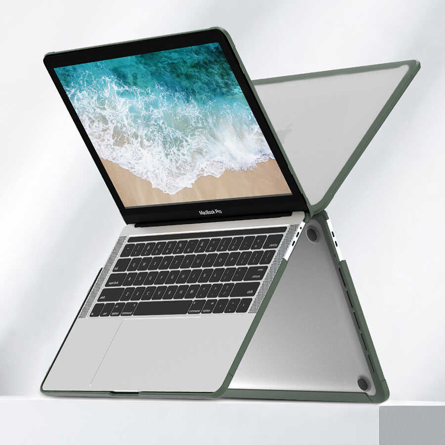 Apple Macbook 13.3' New Pro 2018 Wiwu Macbook HP-01 iShield Cover Green