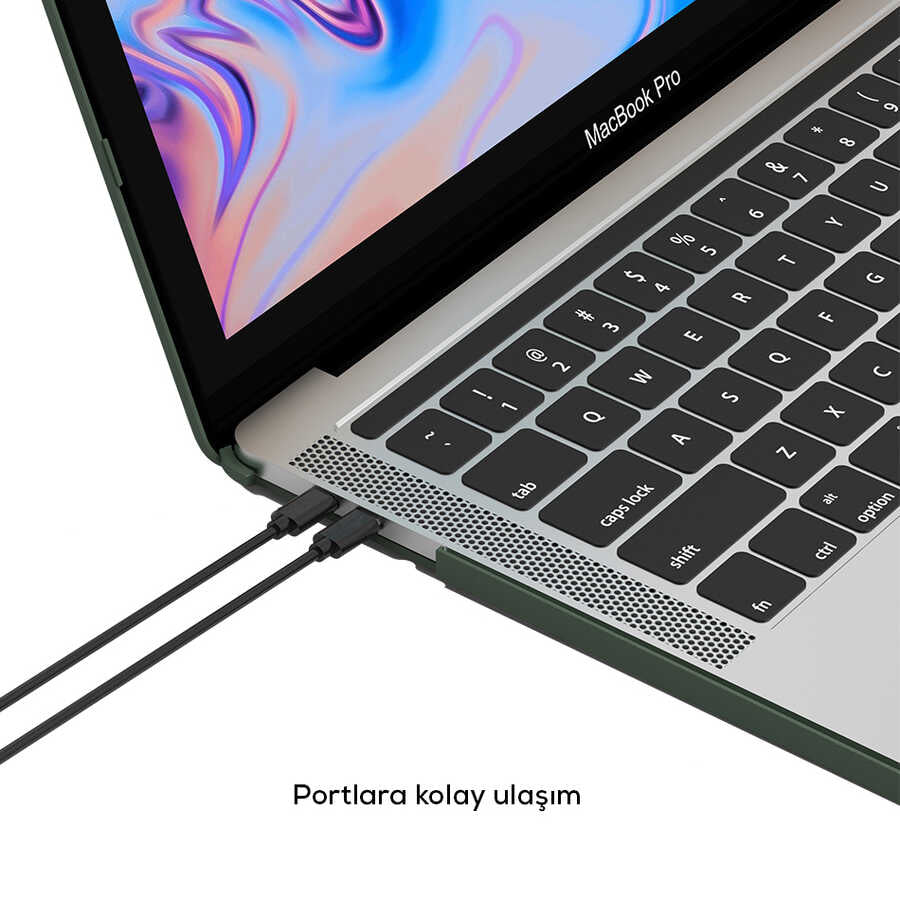 Apple Macbook 13.3' New Pro 2018 Wiwu Macbook HP-01 iShield Cover Green