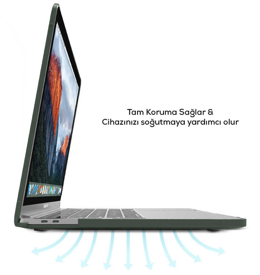 Apple Macbook 13.3' New Pro 2018 Wiwu Macbook HP-01 iShield Cover Gray