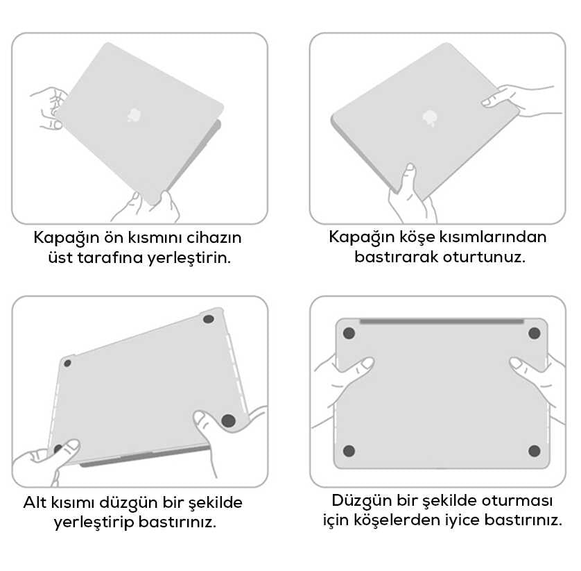 Apple Macbook 13.3' New Pro 2018 Wiwu Macbook HP-01 iShield Cover Gray