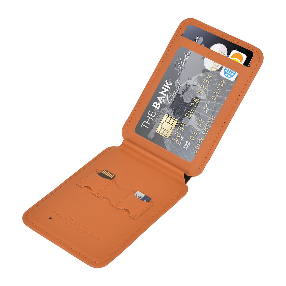Wiwu MW-005 Magnetik Standlı Kartlık Qi Kablosuz Şarj Uyumlu FindMy Özellikli Mag Wallet Siyah