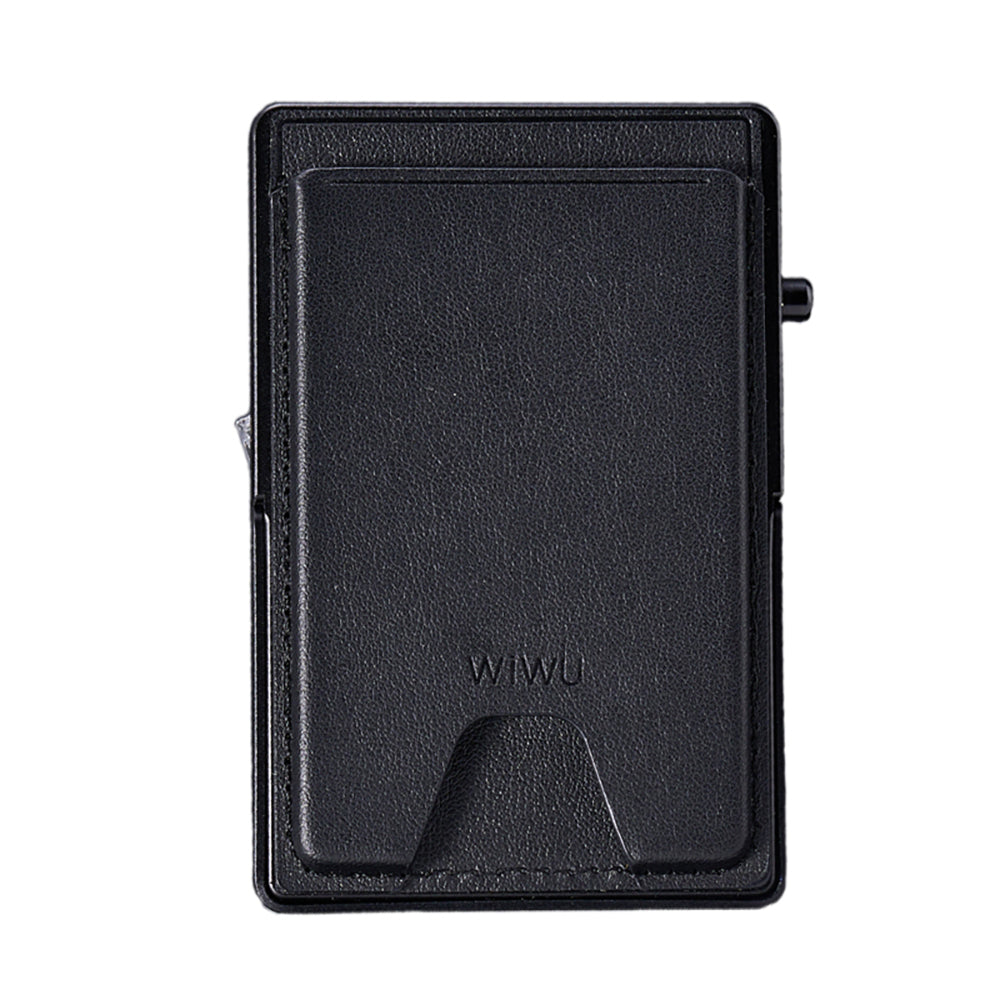 Wiwu MW-006 Designed 6 Compartment PU Magnetic Stand Card Holder Black