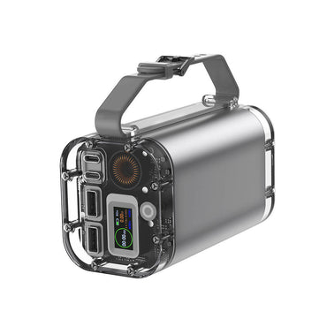 Wiwu P003 Dijital Ekranlı Fenerli SOS İşlevli Taşınabilir Powerbank 40000mAh 100W IP67 Gri