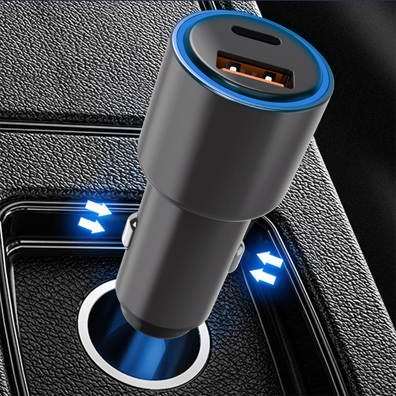Wiwu PC100 Car Charger Gray