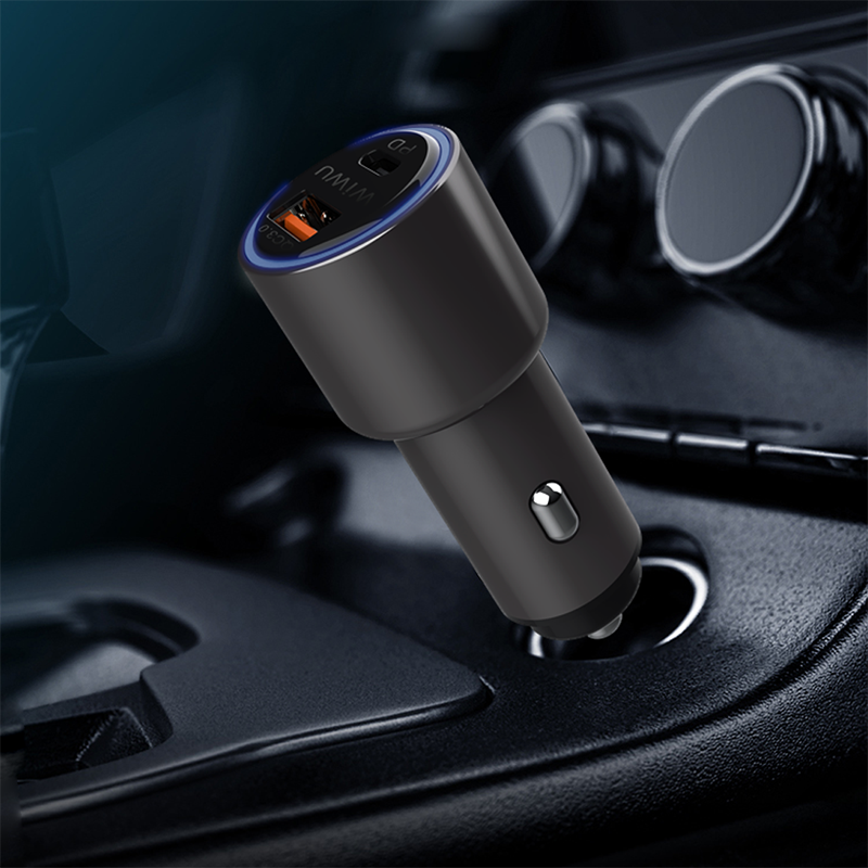 Wiwu PC100 Car Charger Gray