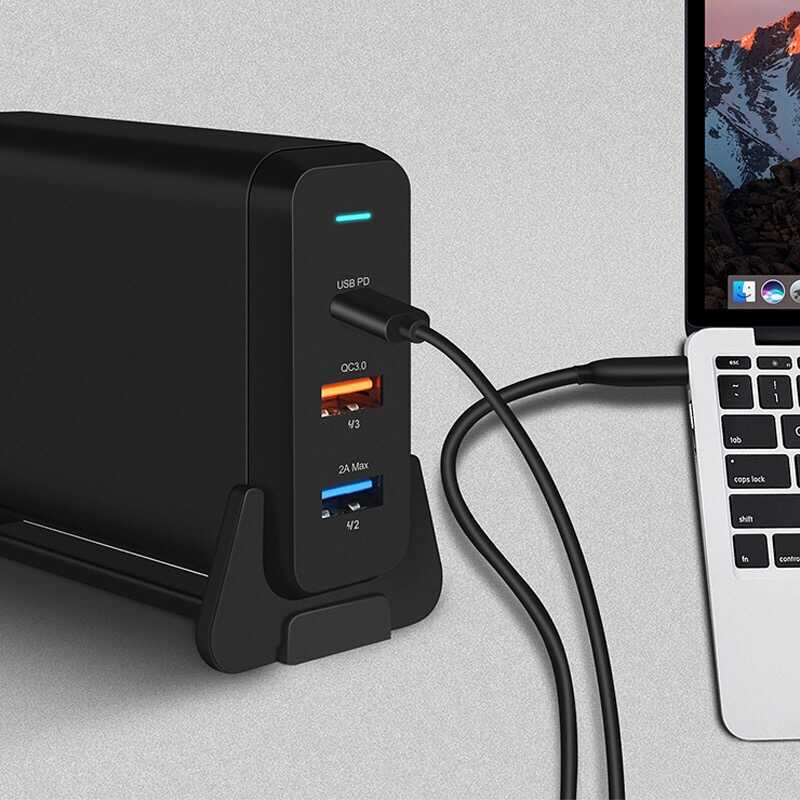 Wiwu PD Power Turbo TX-MU520C-A Universal Charging Adapter Black