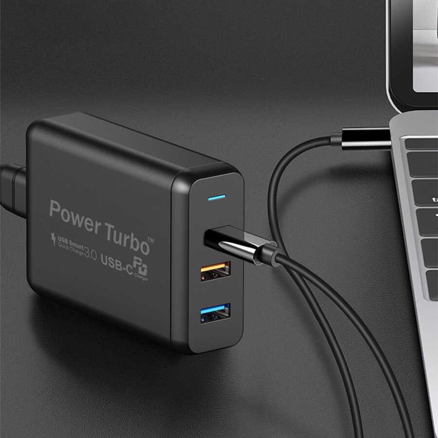 Wiwu PD Power Turbo TX-MU520C-A Universal Charging Adapter Black