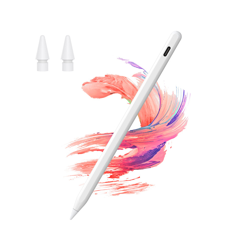 Wiwu Pencil A03 Touch Pen with Palm Rejection and Tilt Sensitivity, Wireless Charging, White
