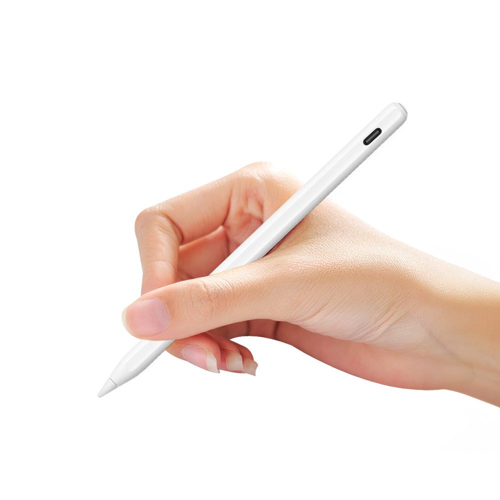 Wiwu Pencil A03 Touch Pen with Palm Rejection and Tilt Sensitivity, Wireless Charging, White