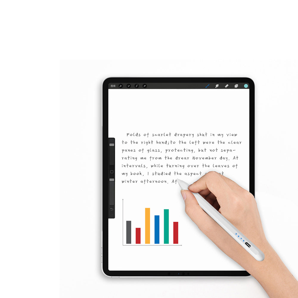 Wiwu Pencil E A02 Touch Pen with Palm Rejection and Tilt Sensitivity White