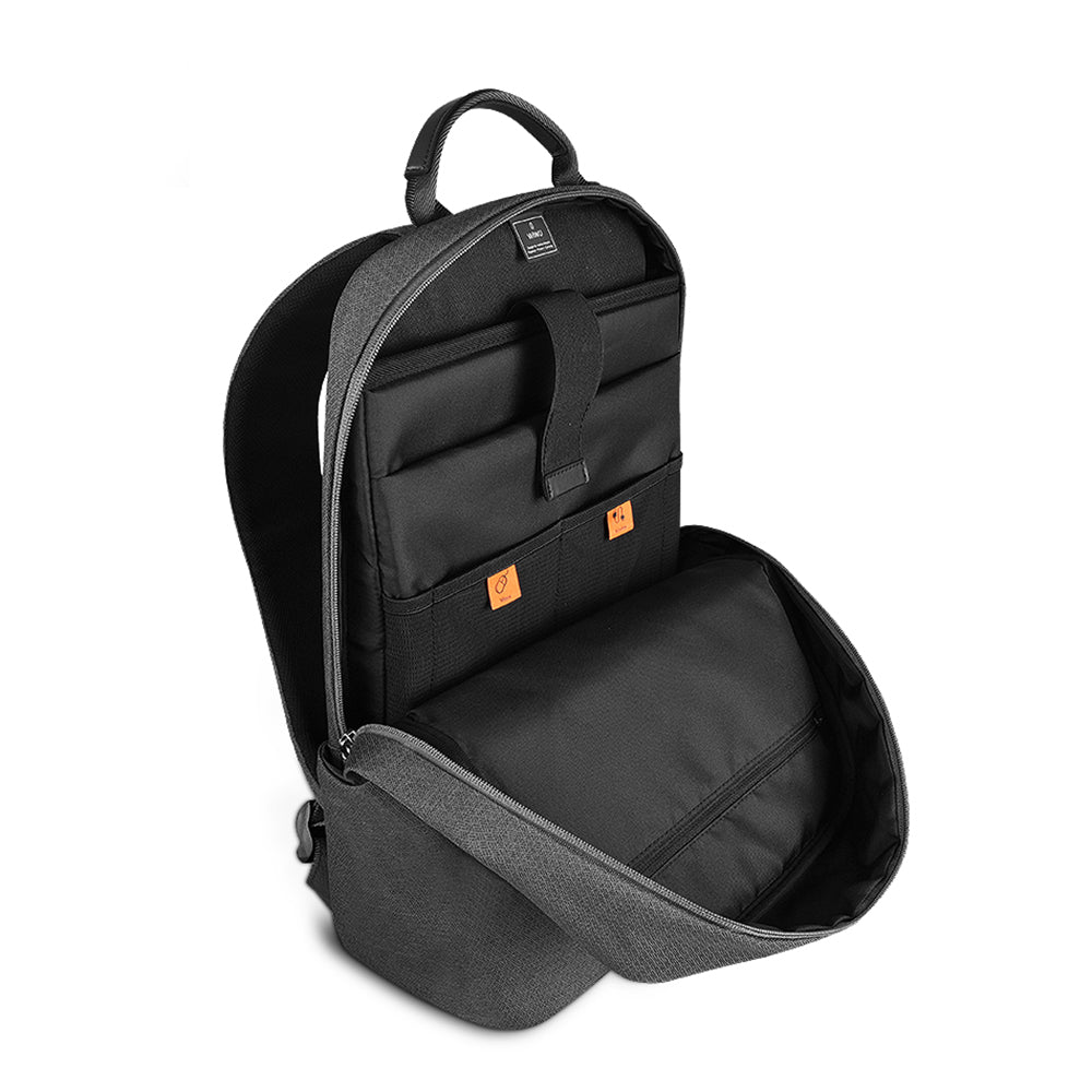 Wiwu Pilot Series Water-Resistant Polyester Fabric Travel Backpack Black
