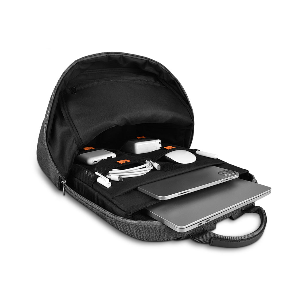 Wiwu Pilot Series Water-Resistant Polyester Fabric Travel Backpack Black