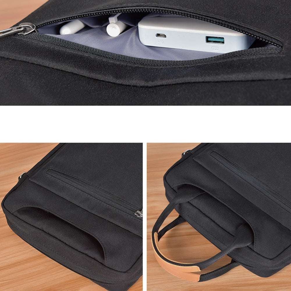 Wiwu Pioneer Serisi Su Geçirmez Polyester Kumaş Omuz Askılı 12.9 inç Tablet Çantası Siyah