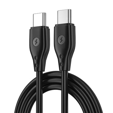 Wiwu Pioneer Wİ-C002 Ultra Flexible 67W Fast Charging Type-C to Type-C PD Cable 1M White