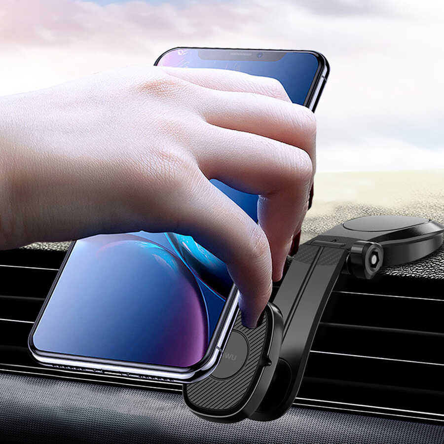 Wiwu PL900 Lotto Magnetic Car Phone Holder Black