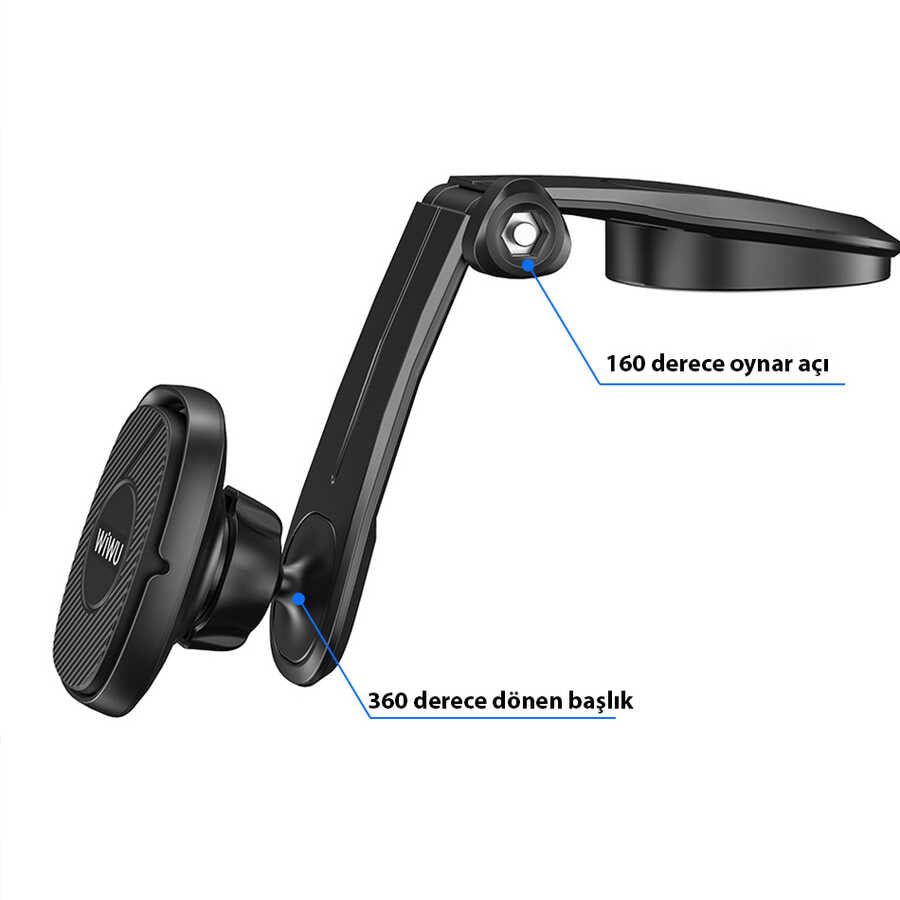 Wiwu PL900 Lotto Magnetic Car Phone Holder Black